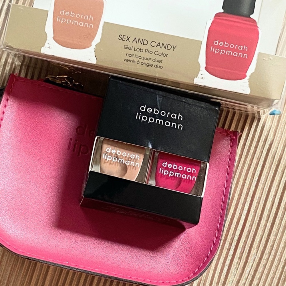 Deborah Lippmann Gel Lab Pro Color Nail Polish Nude Hot Pink SET